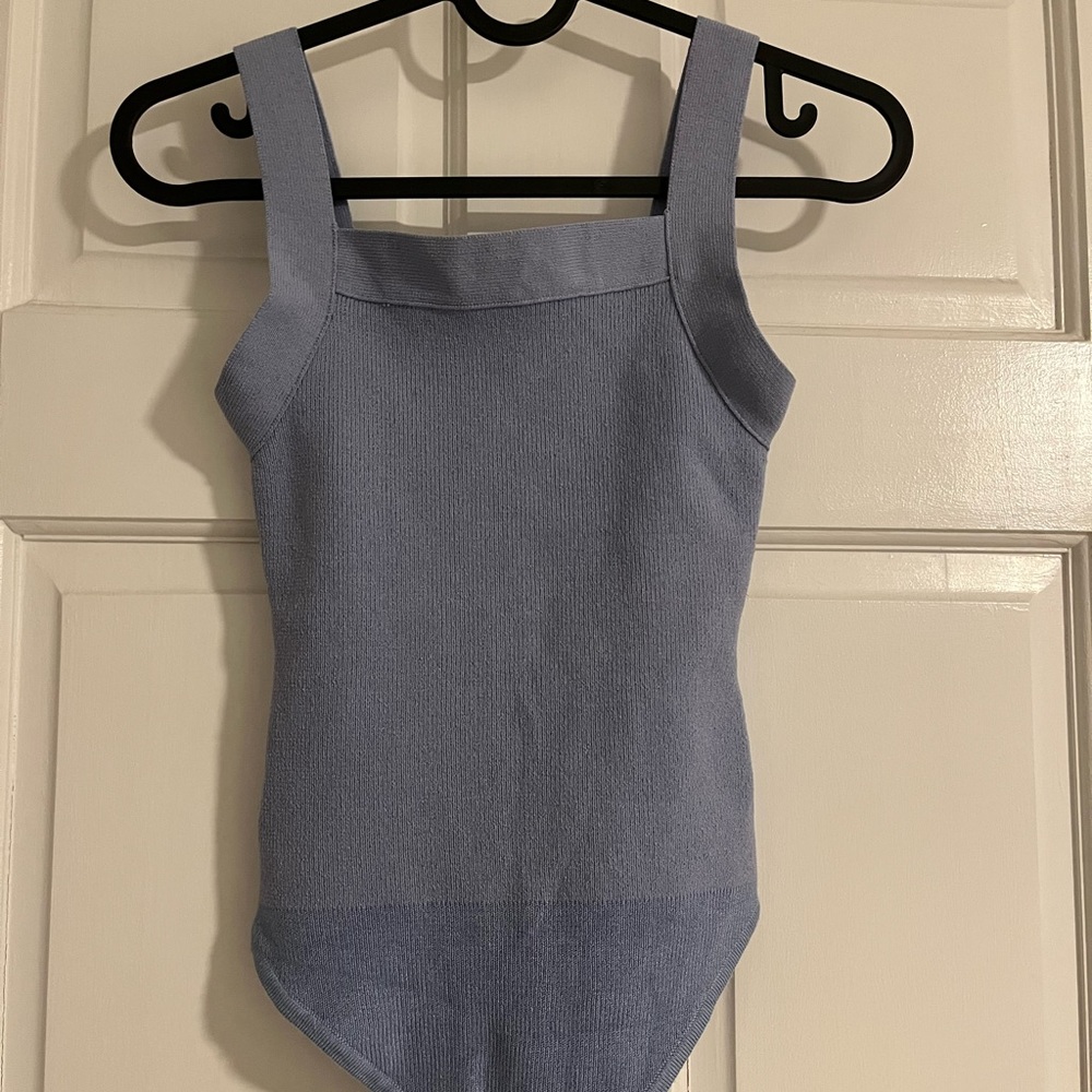 Abercrombie & Fitch Knit Bodysuit - Periwinkle
